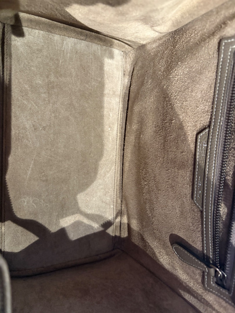 Taupe Celine Mini Luggage Tote