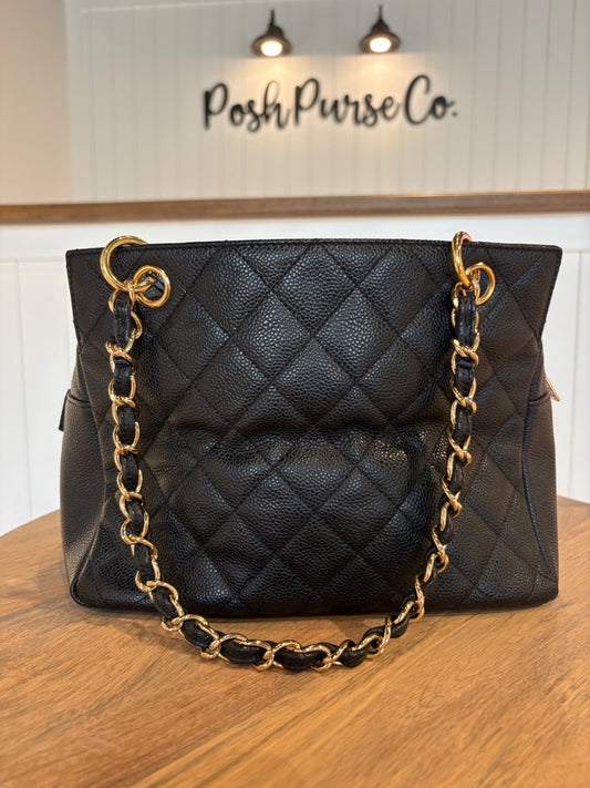Black Chanel Caviar Timeless Tote
