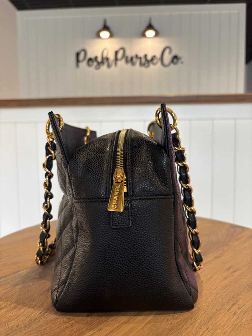 Black Chanel Caviar Timeless Tote