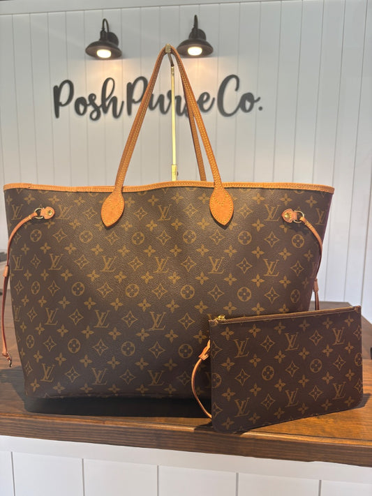 Monogram Louis Vuitton Neverfull GM with pouch, GM