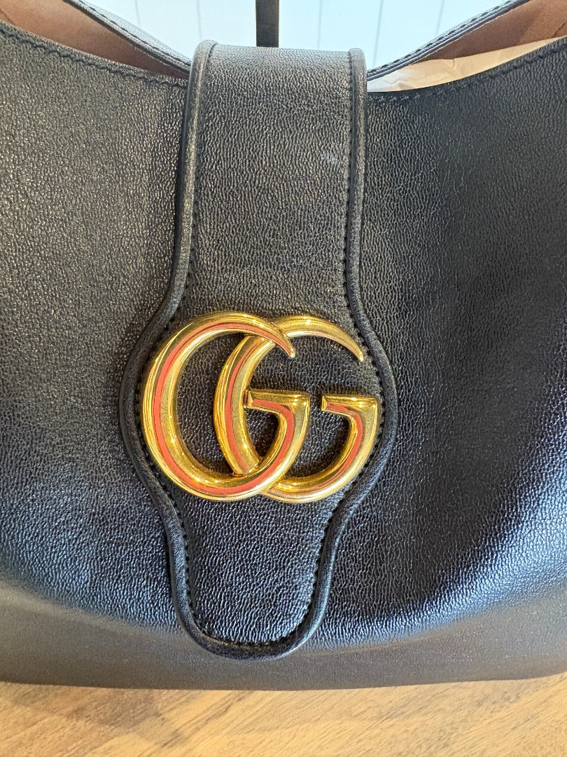 Black Gucci Dahlia Tote