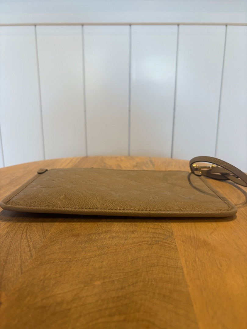 Never Used Empreinte Leather Turtle Dove Pouch