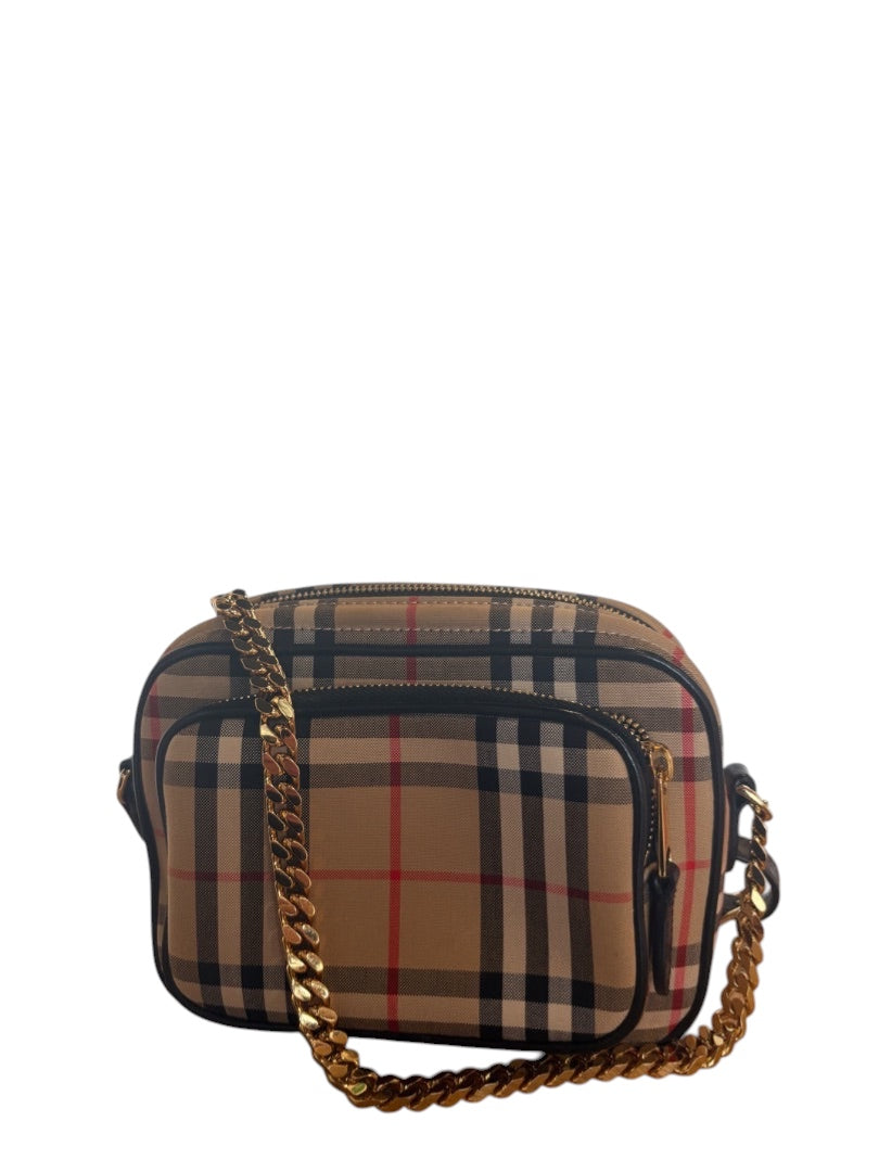Plaid Burberry Burberry Camera Bag, Small