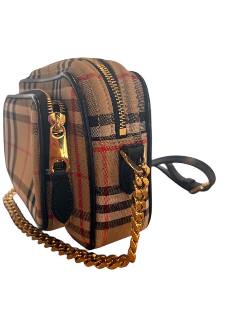 Plaid Burberry Burberry Camera Bag, Small