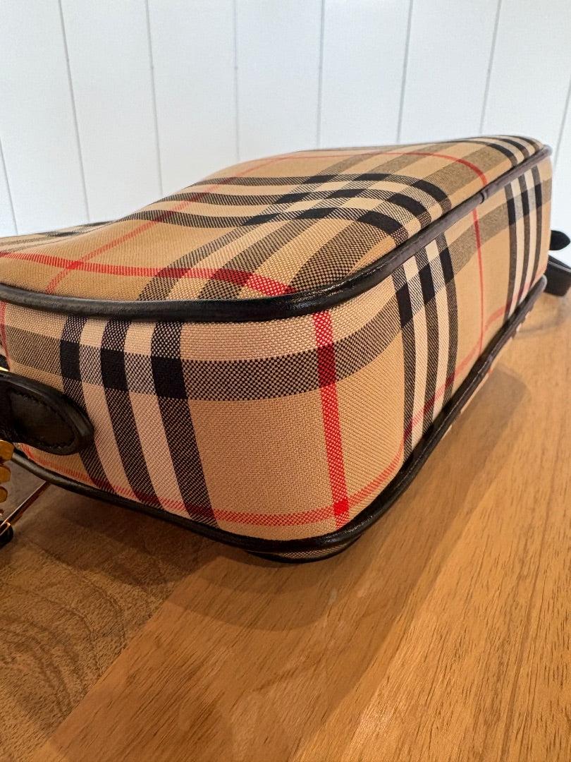 Plaid Burberry Burberry Camera Bag, Small