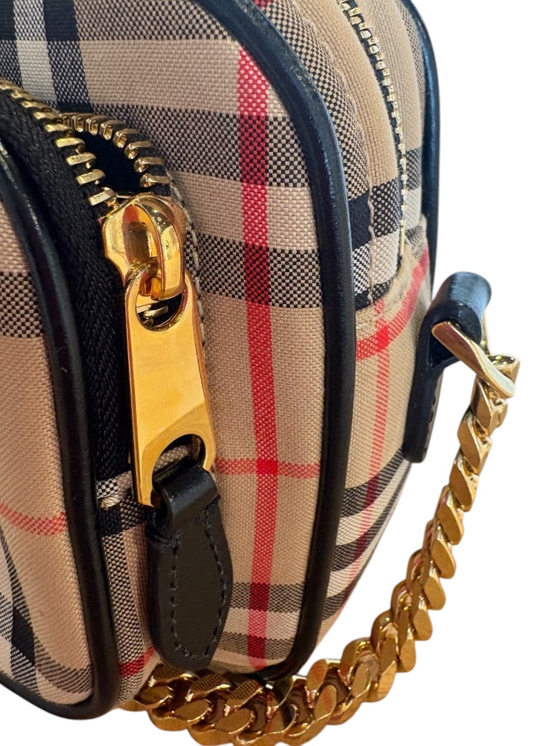 Plaid Burberry Burberry Camera Bag, Small
