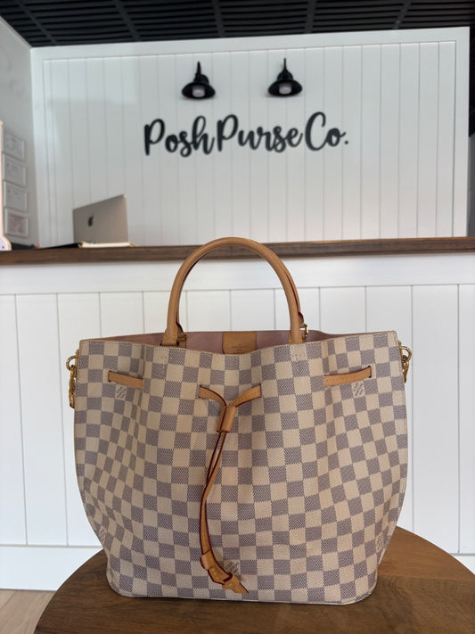 Azur Louis Vuitton PRISTINE Louis Vuitton Girolata Tote