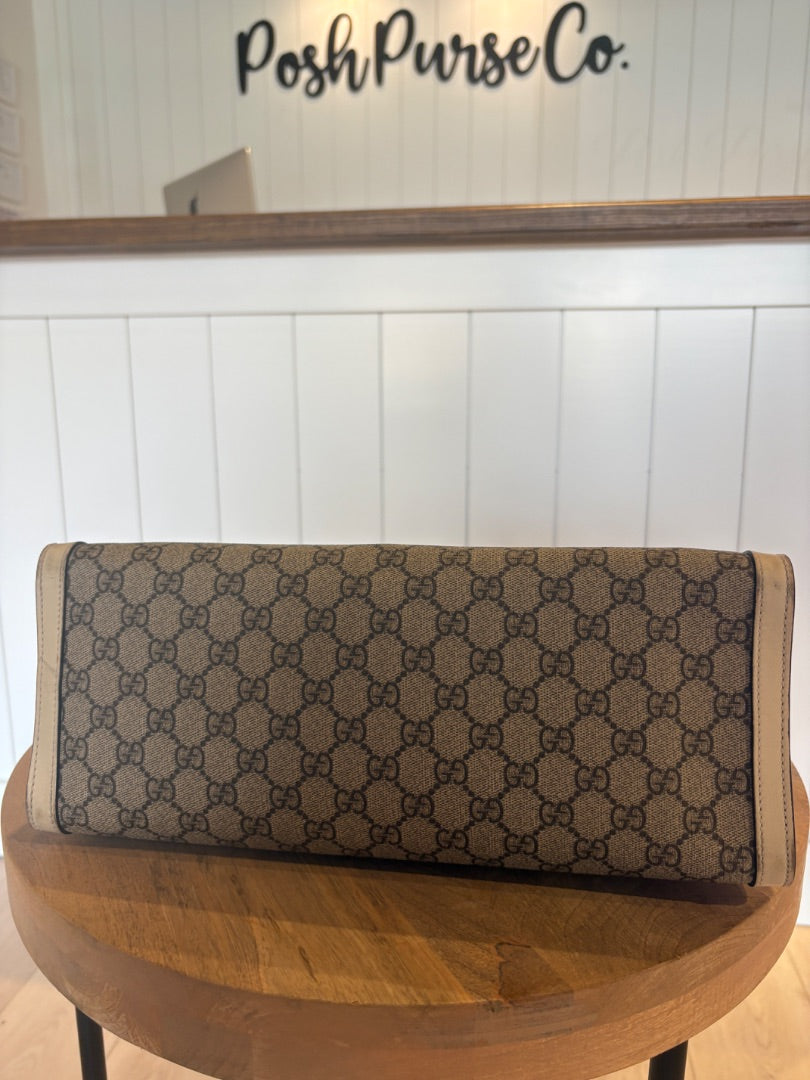 Monogram Gucci GG Supreme Padlock Tote