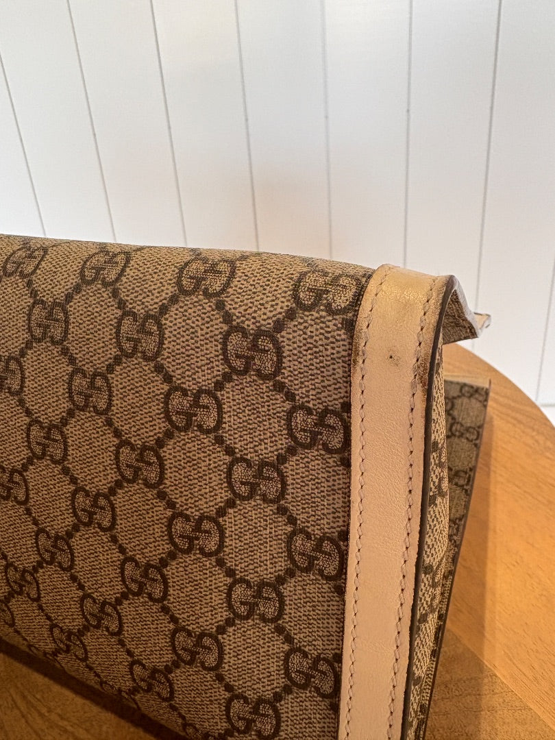 Monogram Gucci GG Supreme Padlock Tote