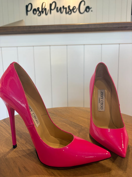 Pink Jimmy Choo Anouk Heels, 36