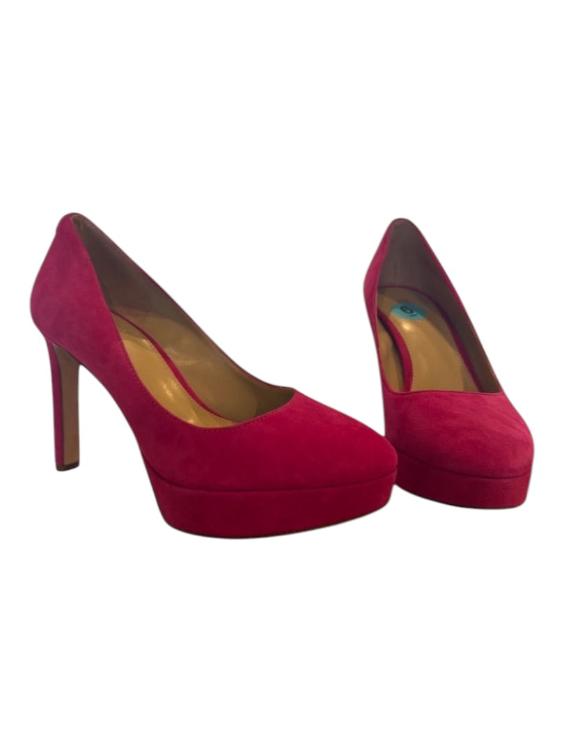Pink Michael Kors Hot Pink Platform Heels, 6