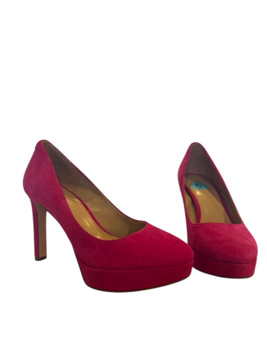 Pink Michael Kors Hot Pink Platform Heels, 6