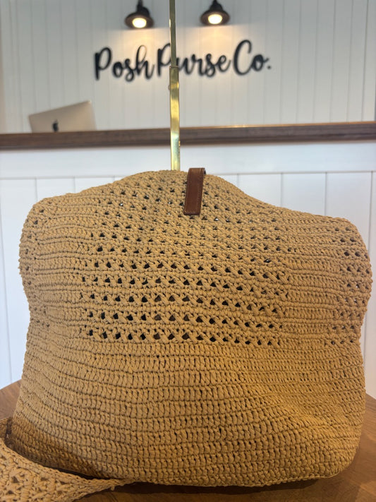 Beige Saint Laurent Saint Laurent Crochet Supple