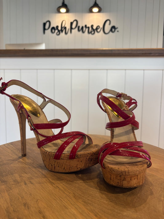 Red Michael Kors Michael Kors Heels, 8