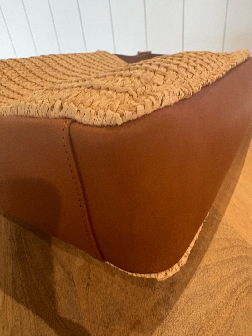 Raffia Saint Laurent BRAND NEW Raffia Tote with Pouch