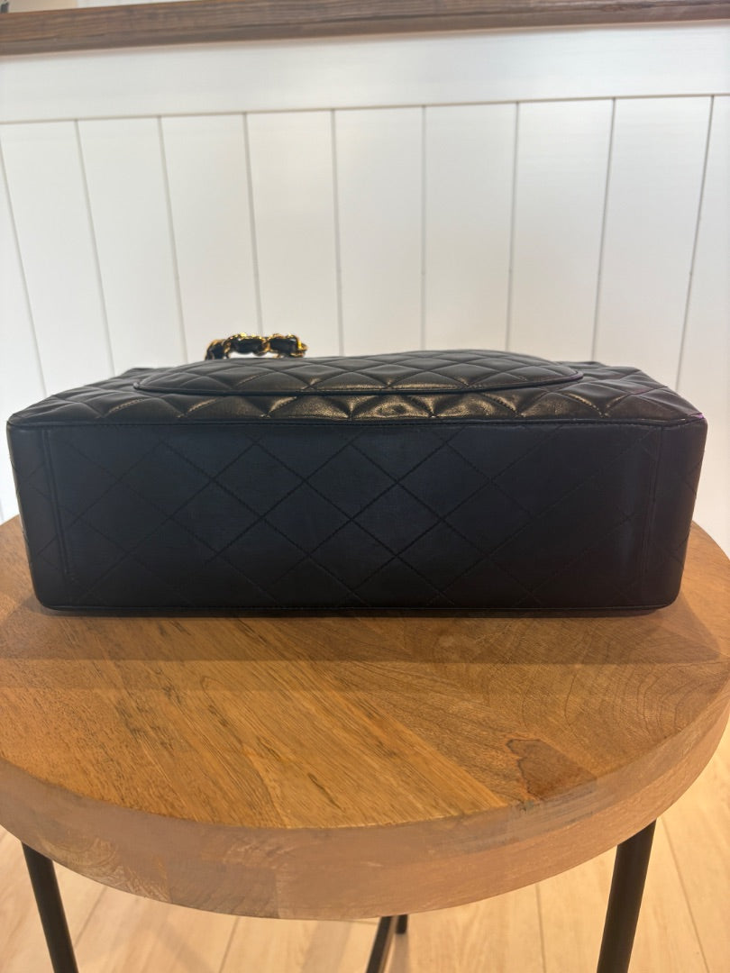 Black Chanel Gorgeous Maxi Flap, Maxi