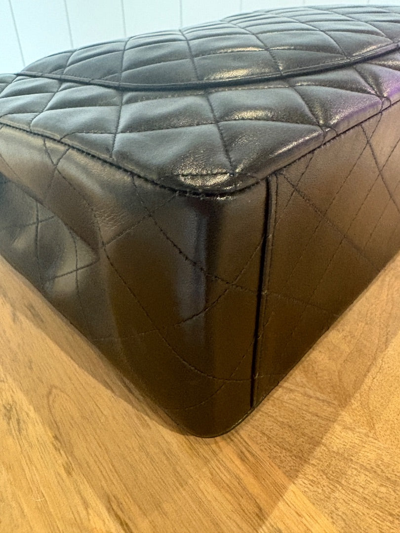 Black Chanel Gorgeous Maxi Flap, Maxi