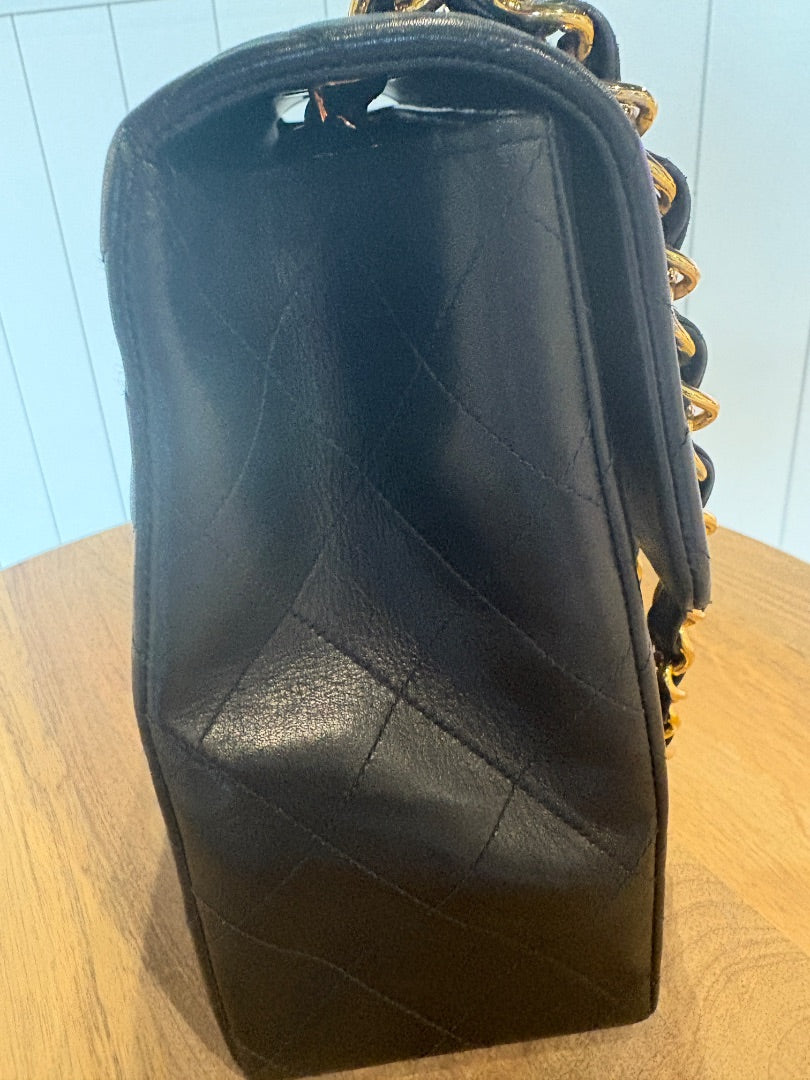 Black Chanel Gorgeous Maxi Flap, Maxi