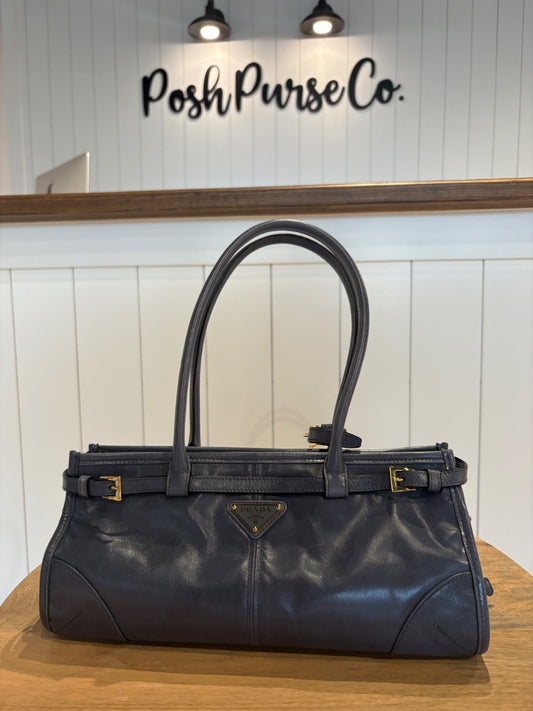 Blue Prada BRAND NEW Prada Bonnie Shoulder Bag