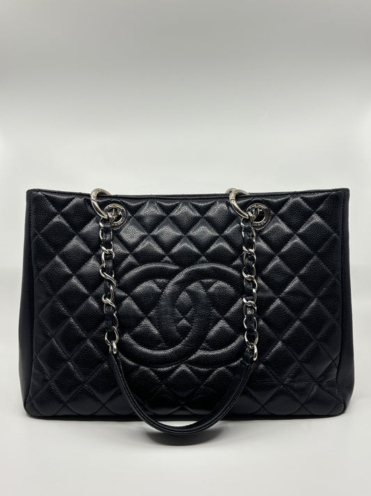 Black Chanel Grand Shopping Tote