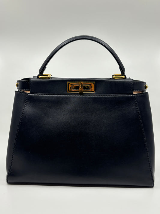 Black Fendi Gorgeous Peekaboo, Medium