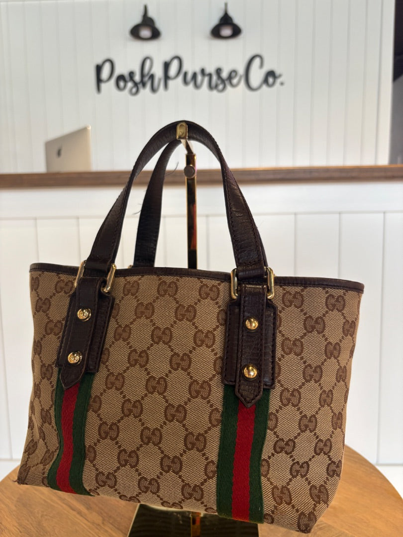 Monogram Gucci Small Jolicoeur Monogram Tote, Small