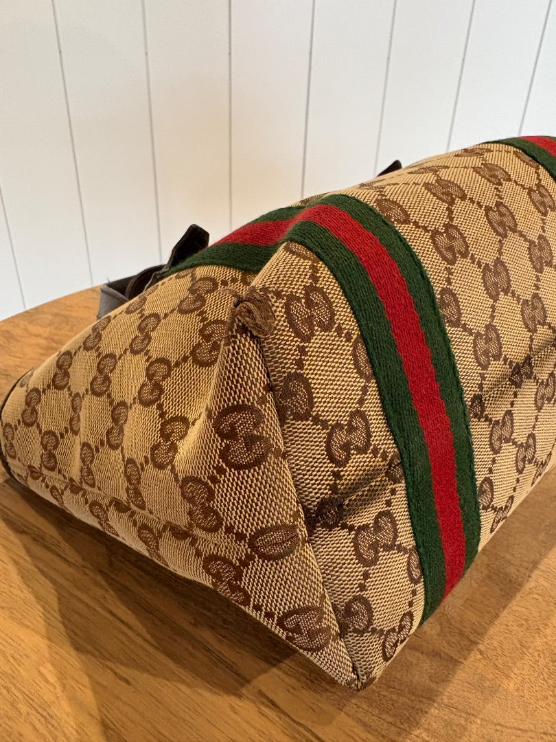 Monogram Gucci Small Jolicoeur Monogram Tote, Small