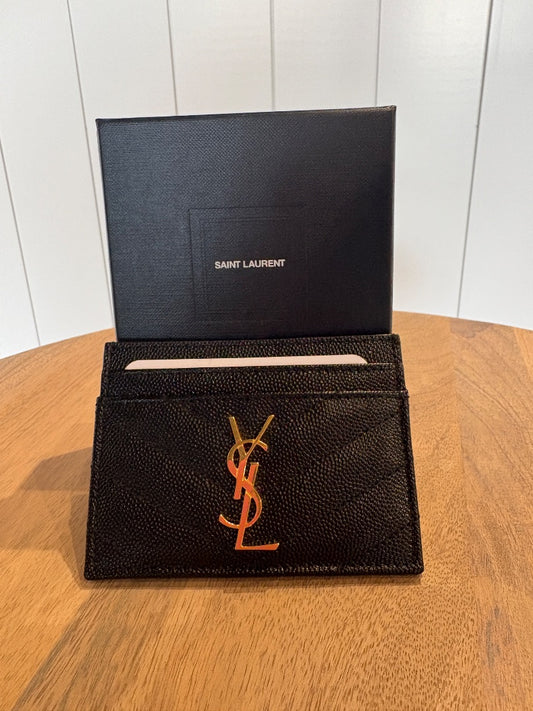 Black SAINT LAURENT Brand New Saint Laurent Card Holder