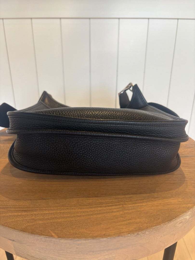 Black Hermes Hermes Taurillon Clemence Evelyne PM