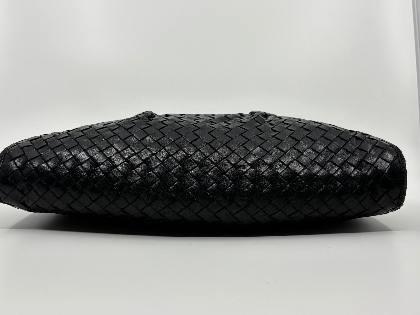 Black Vintage Bottega Intrecciato Clutch