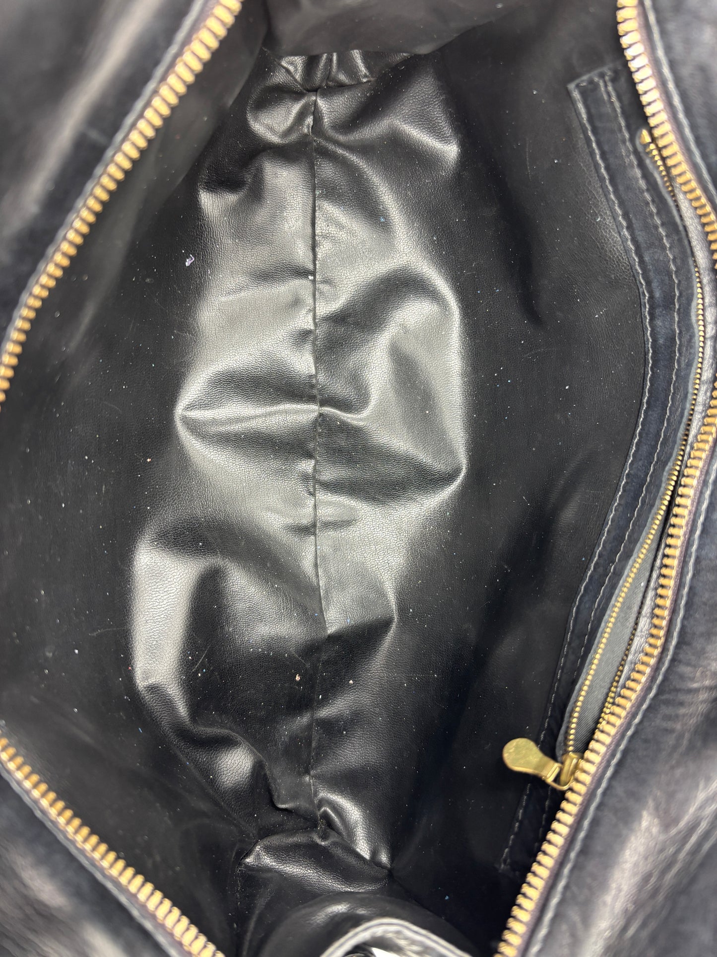 Black Vintage Bottega Intrecciato Clutch