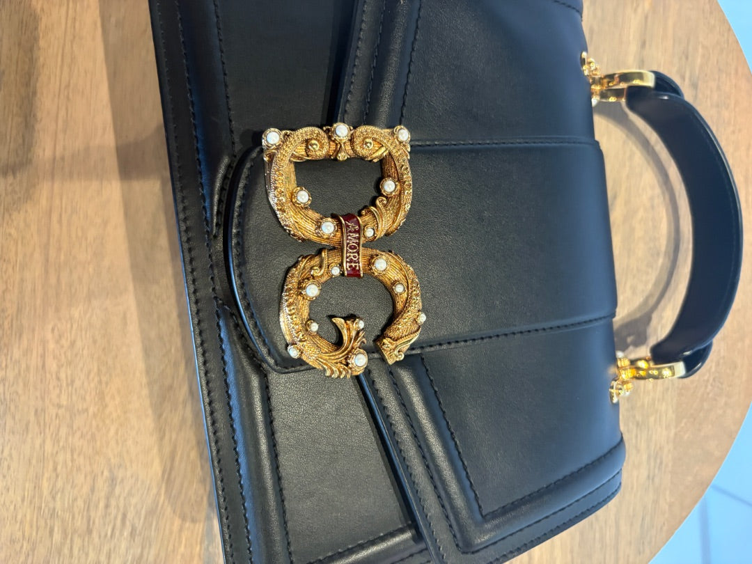 Black Dolce & Gabbana Limited Edition D&G Amore Top Handle