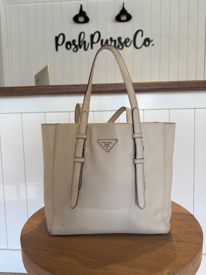 Prada City Sport Tote Taupe
