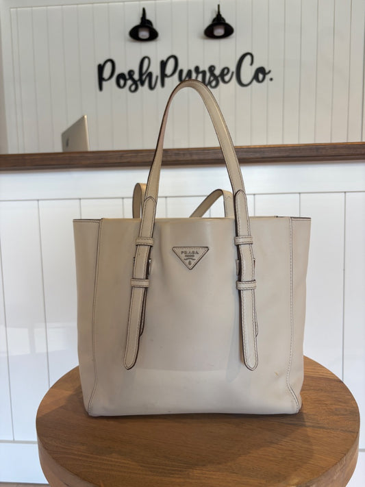 Prada City Sport Tote Taupe