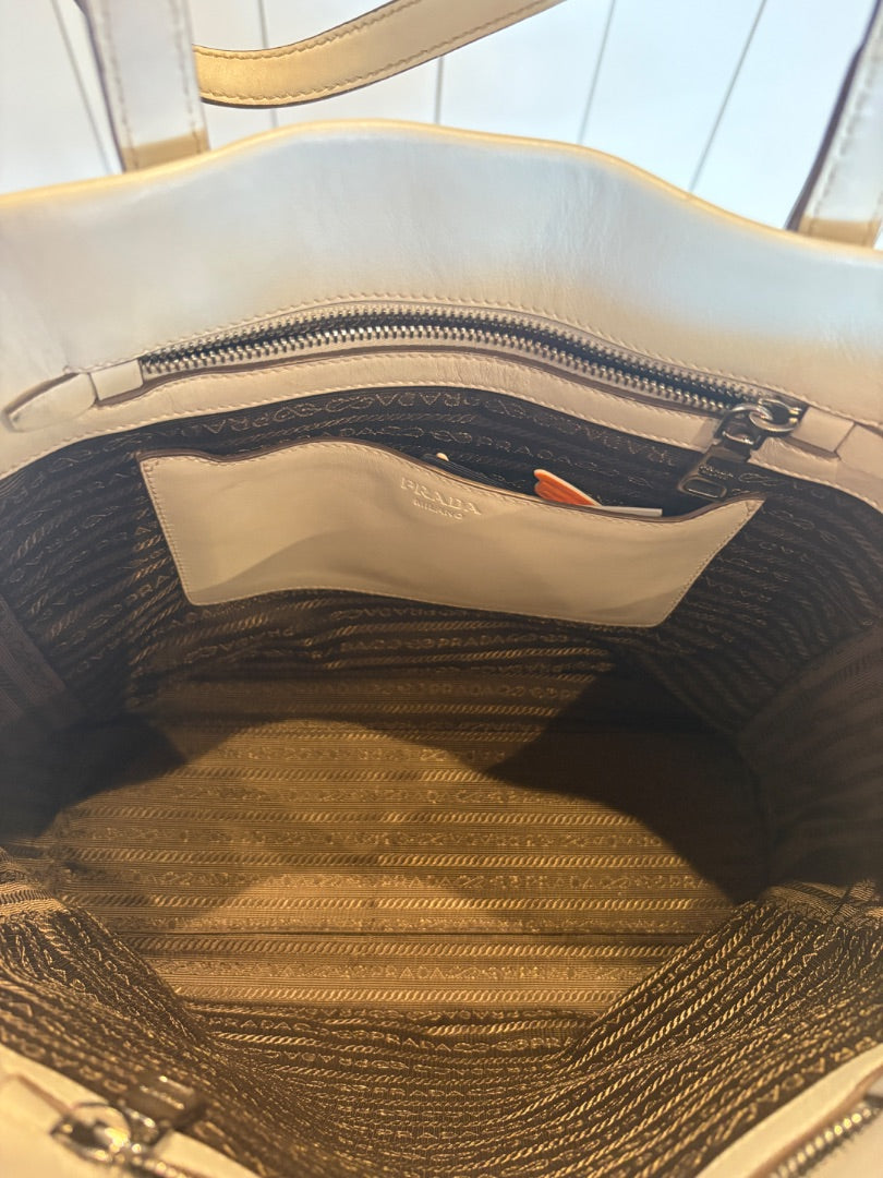 Prada City Sport Tote Taupe