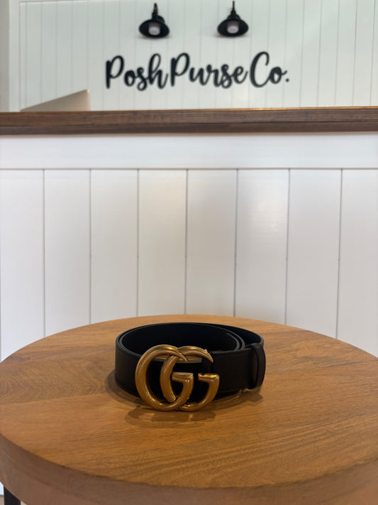 Black Gucci Gucci GG Belt, 40