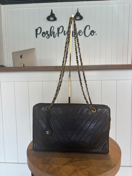 Brown Chanel Vintage Chanel Shoulder Bag