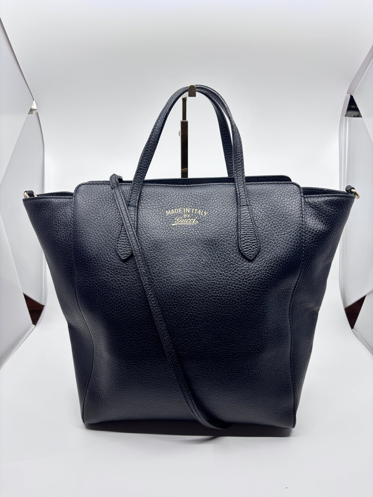 Navy  Gucci Swing Tote