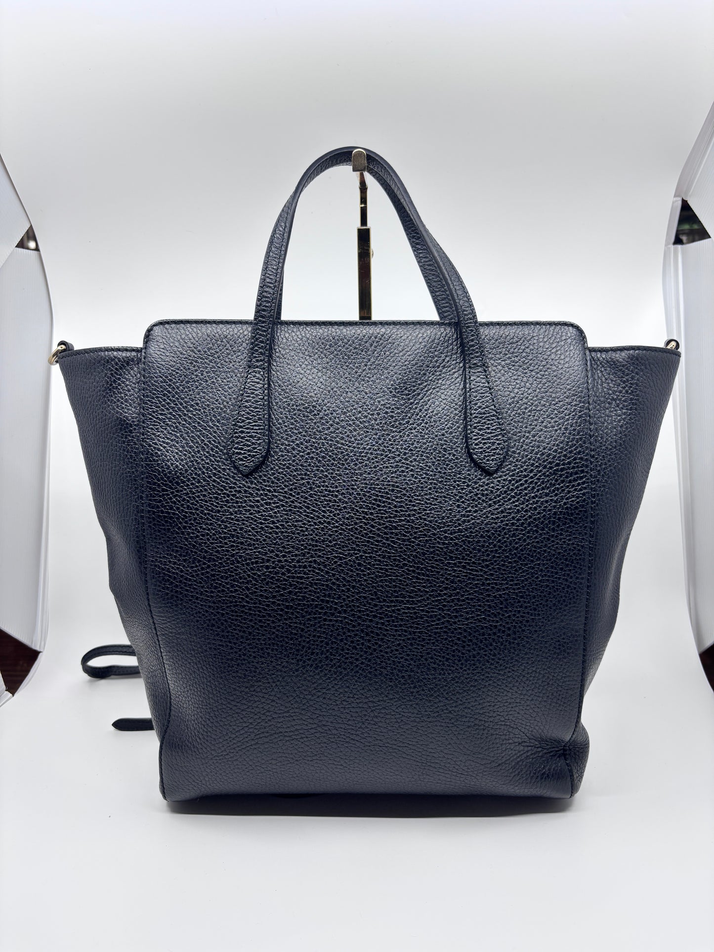 Navy  Gucci Swing Tote