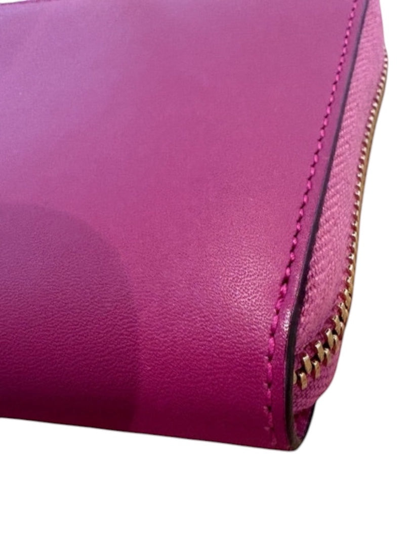Pink Gucci Zip Around Wallet
