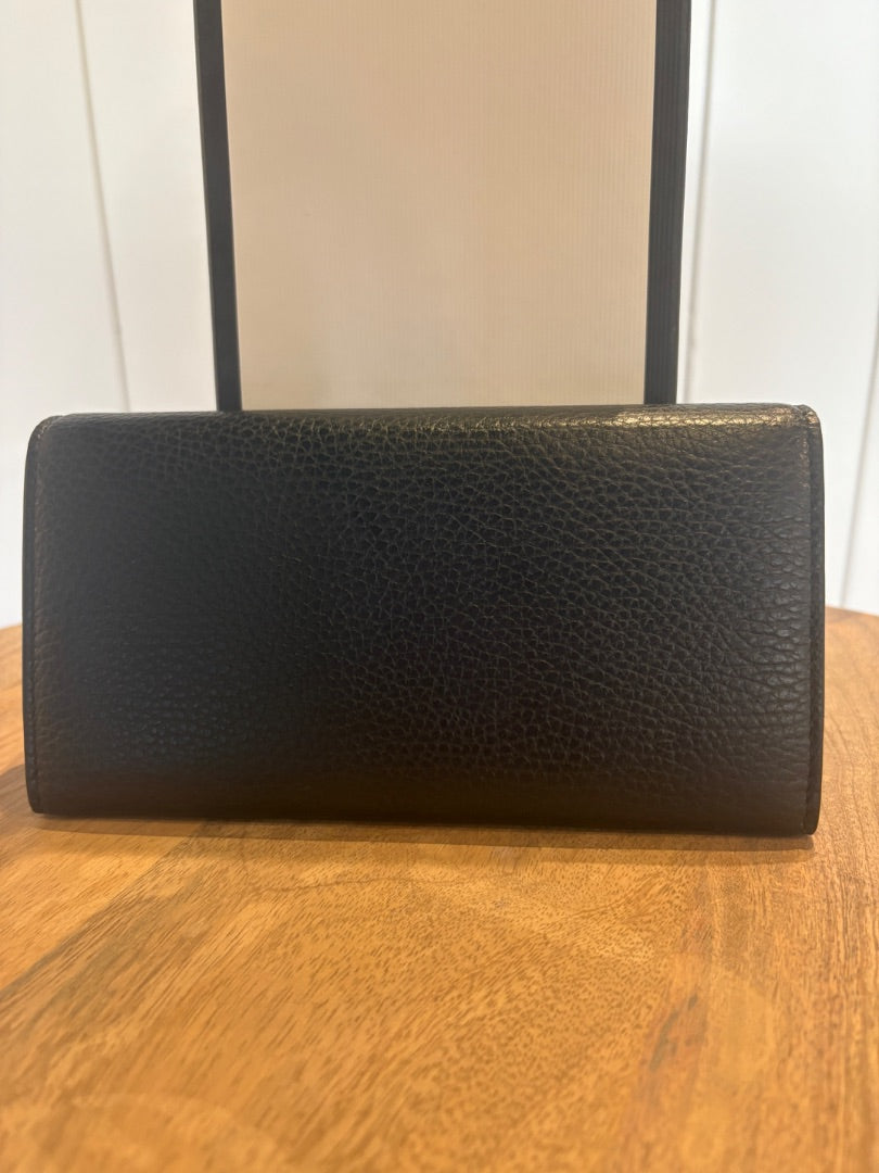 Black Brand New in Box Gucci Wallet, Large