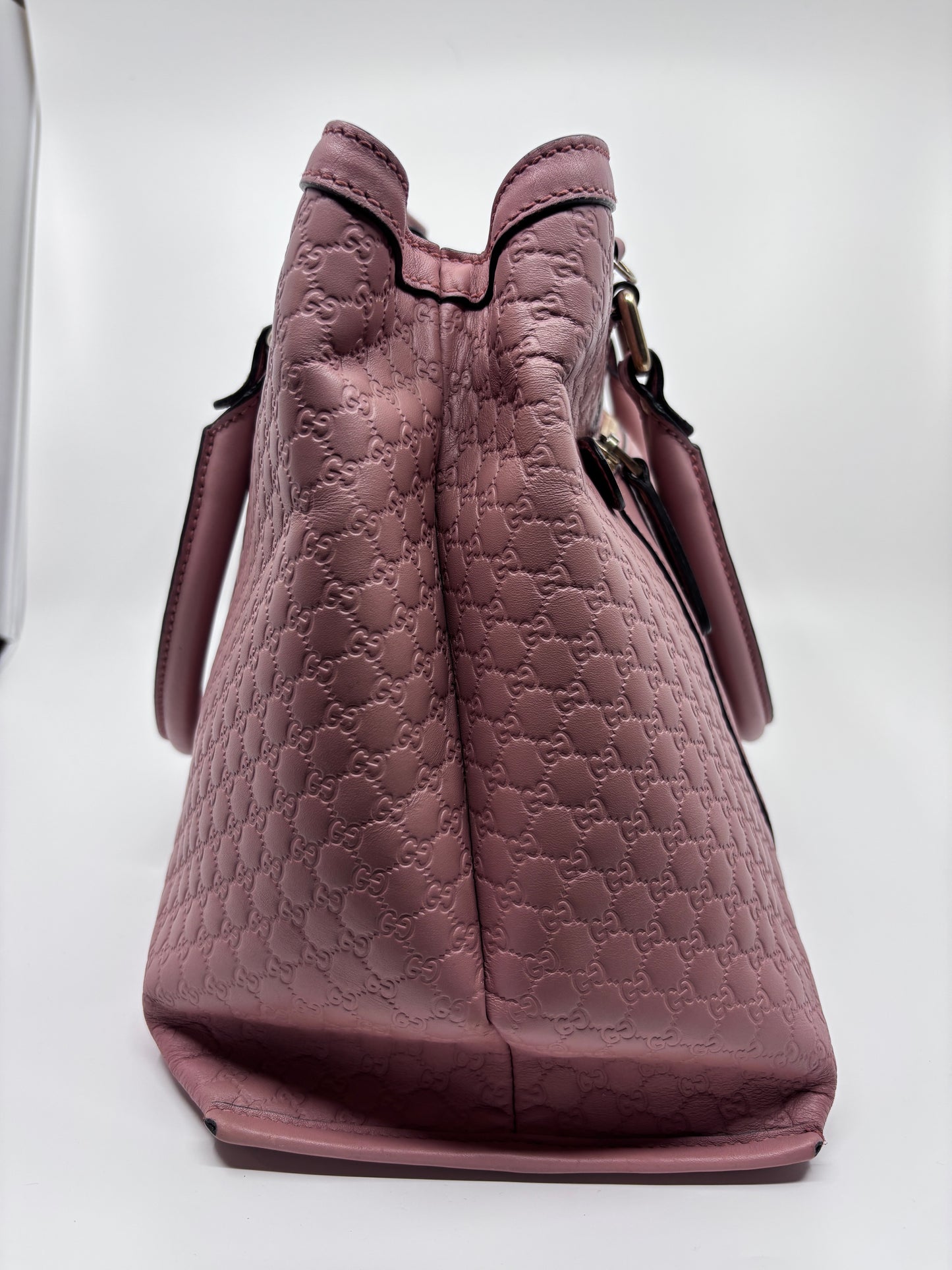 Pink Gucci Micro Guccissima Top Handle