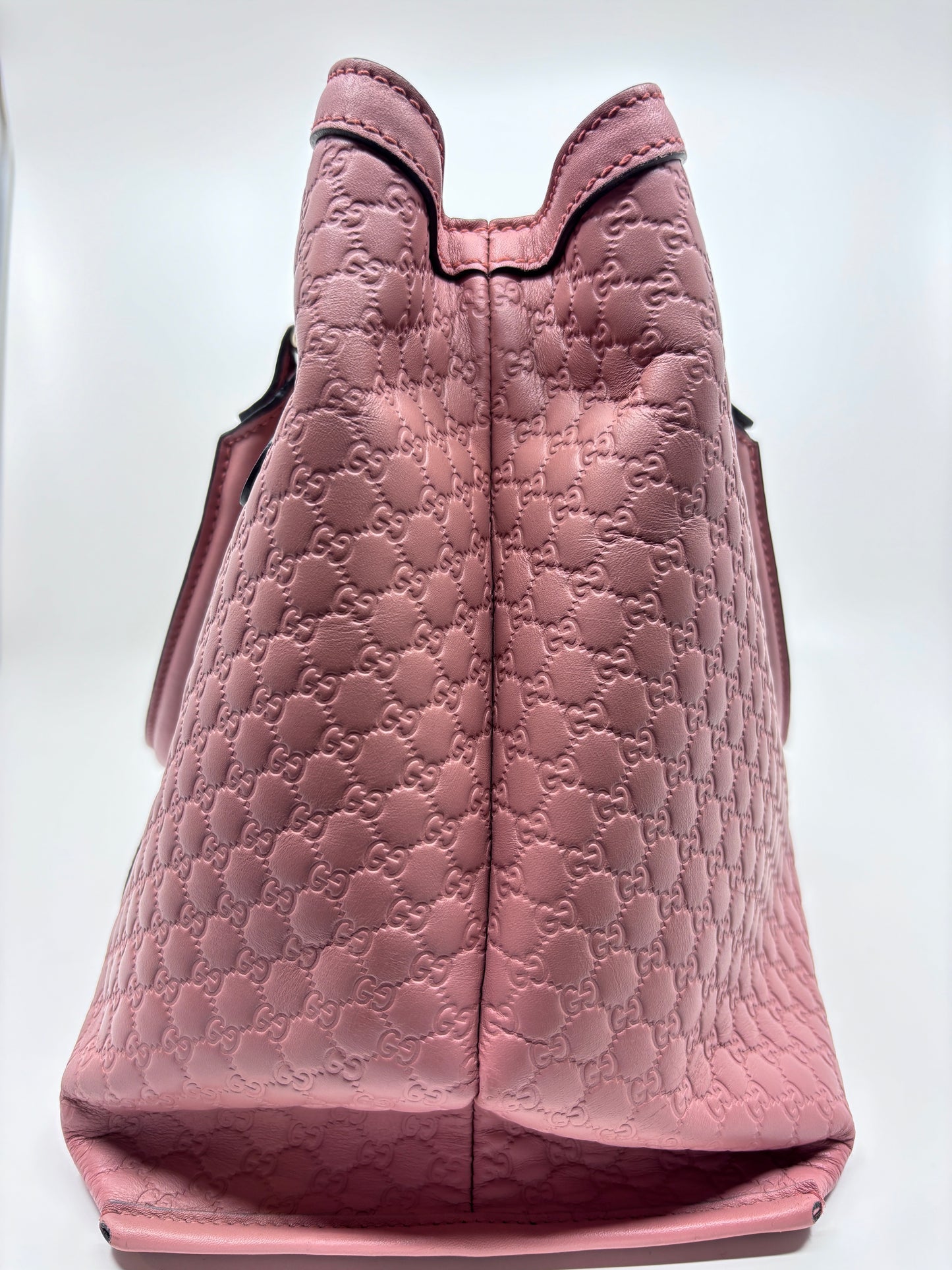 Pink Gucci Micro Guccissima Top Handle
