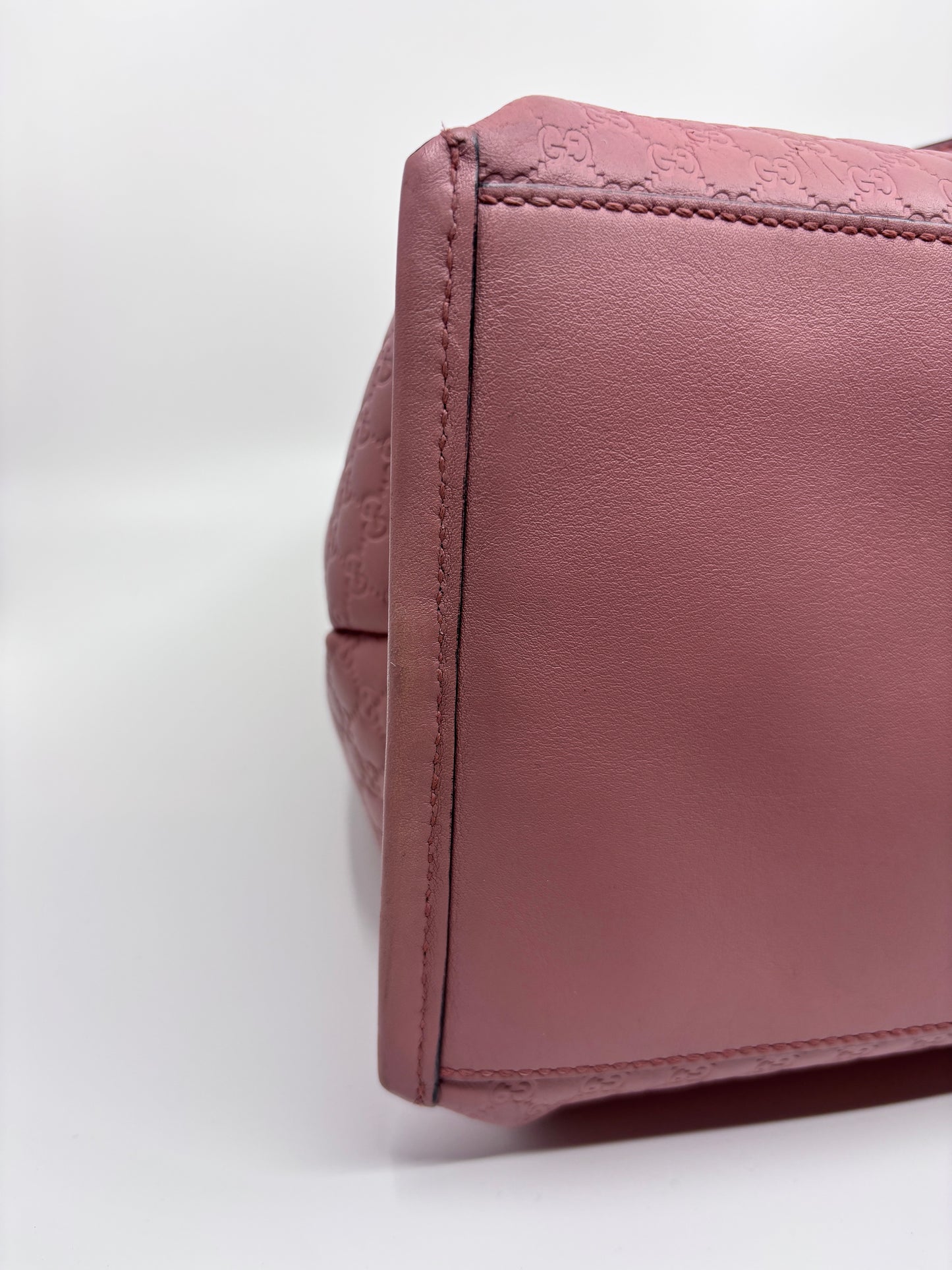 Pink Gucci Micro Guccissima Top Handle