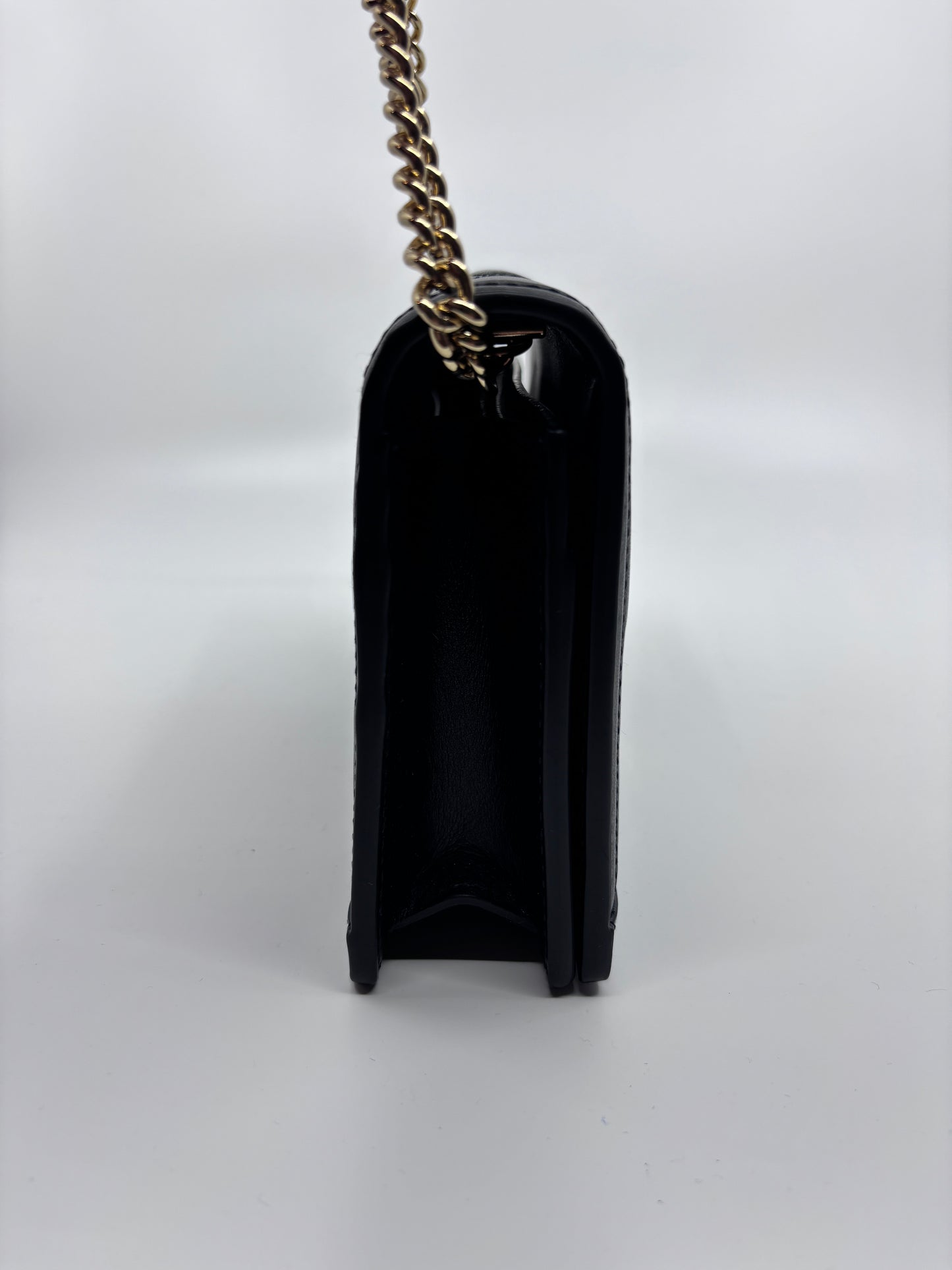 Black Gucci GG Marmont Wallet on Chain