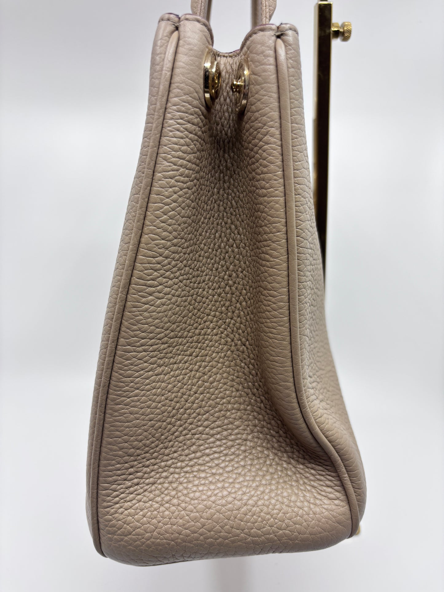 Tan Dior Diorissimo Leather Tote