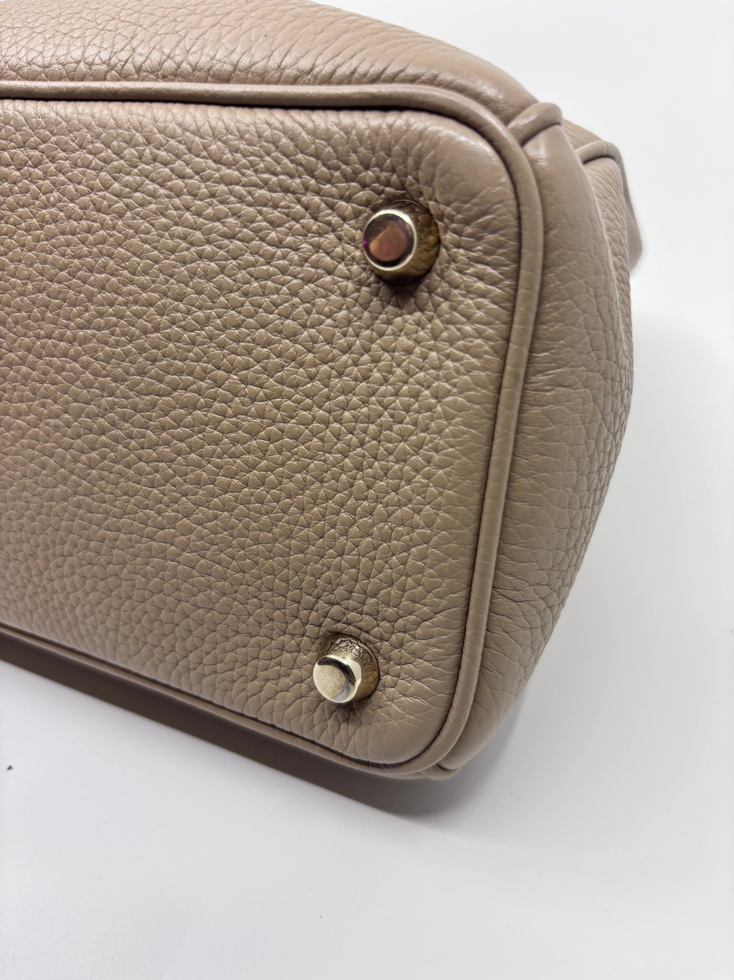 Tan Dior Diorissimo Leather Tote