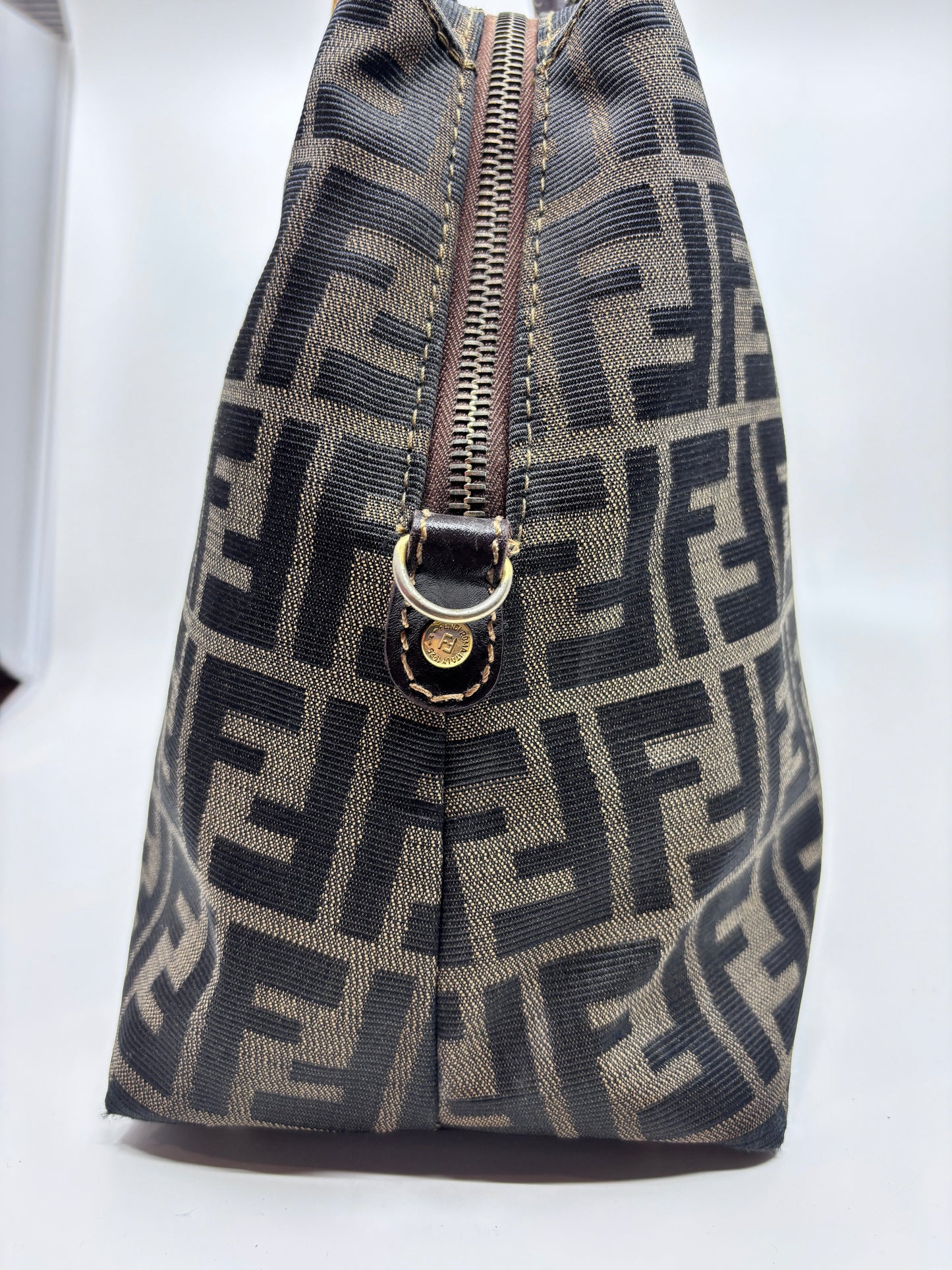 Brown Fendi Zucca Top Handle