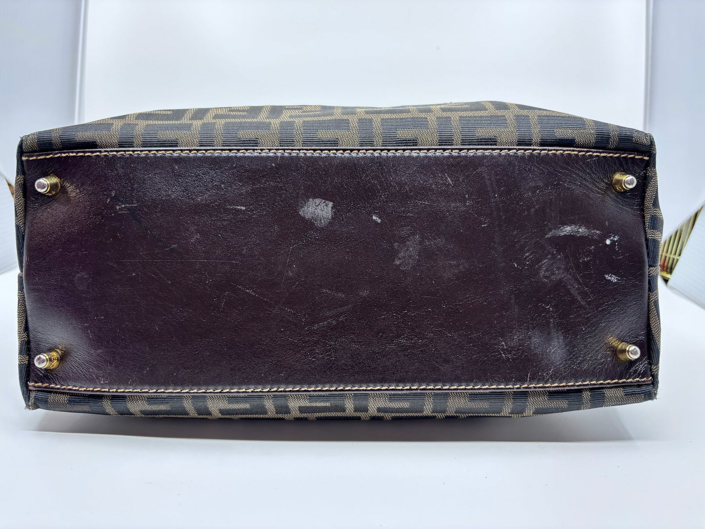 Brown Fendi Zucca Top Handle