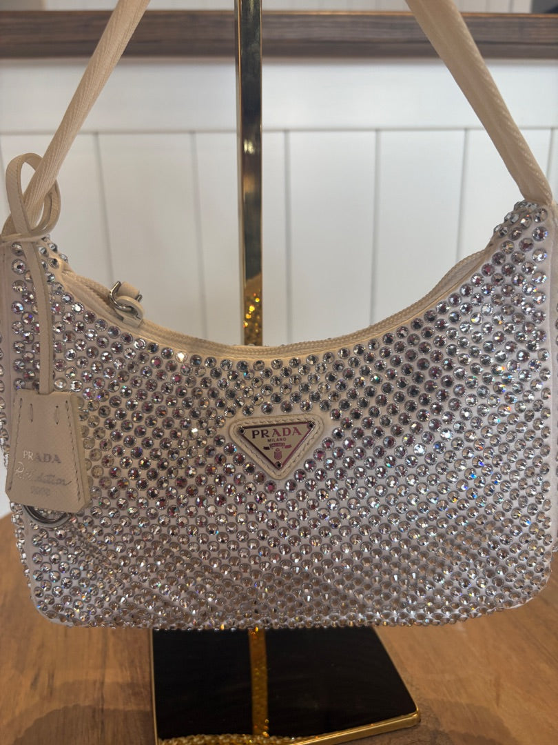 Crystal Prada Crystal Re-Edition Shoulder Bag
